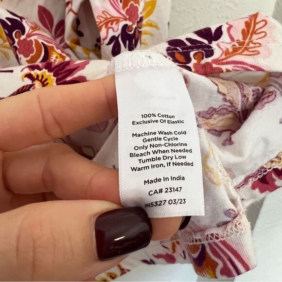 Talbots Floral Long Sleeve Cotton Blouse Plus Size 3X - Picture 6 of 6